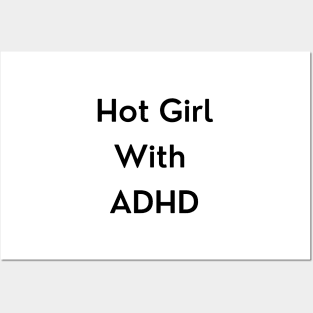 Hot Girl with ADHD Posters and Art